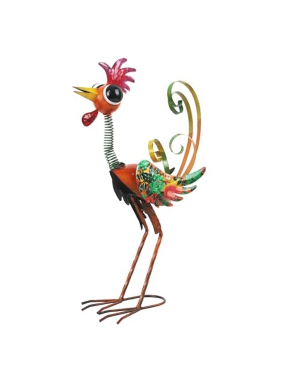 New 24'' Wacky Rooster Garden Statue for Outside, Patio, Backyard, Lawn